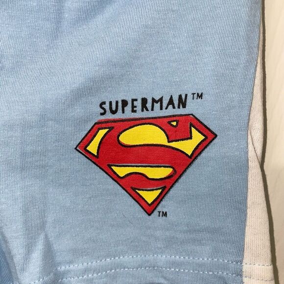 Sinsay Baby Superman Shorts 74 cm (6-9 Months) Blue DC Comics Logo Infant Boy - Picture 2 of 4